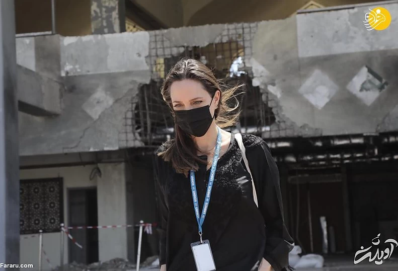 اندوه آنجلینا جولی در میان خانواده‌های آواره یمنی/ عکس